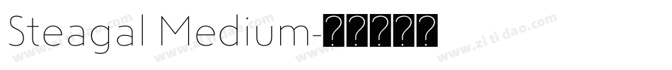 Steagal Medium字体转换